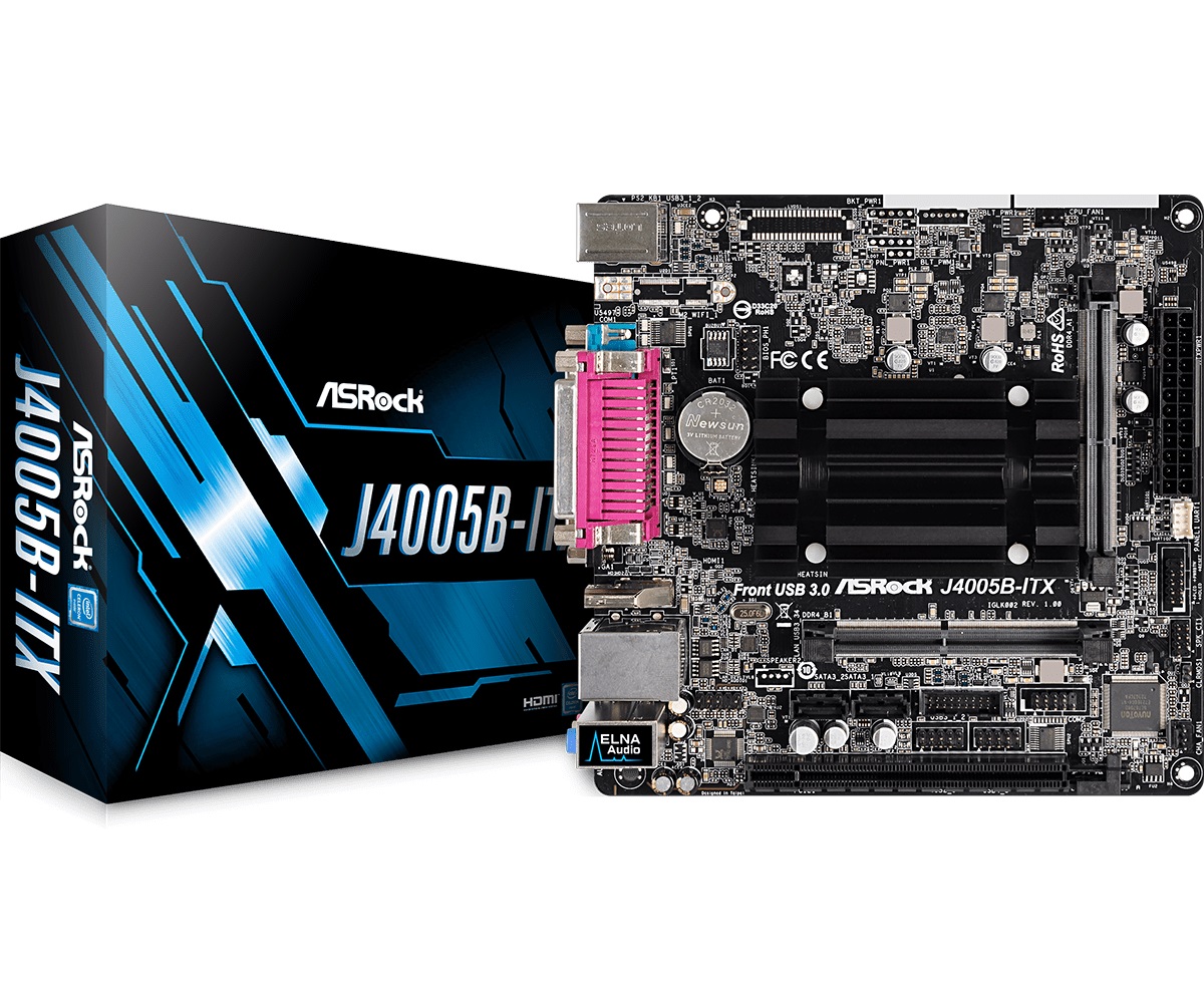 

Материнская плата ASRock J4005B-ITX Mini ITX