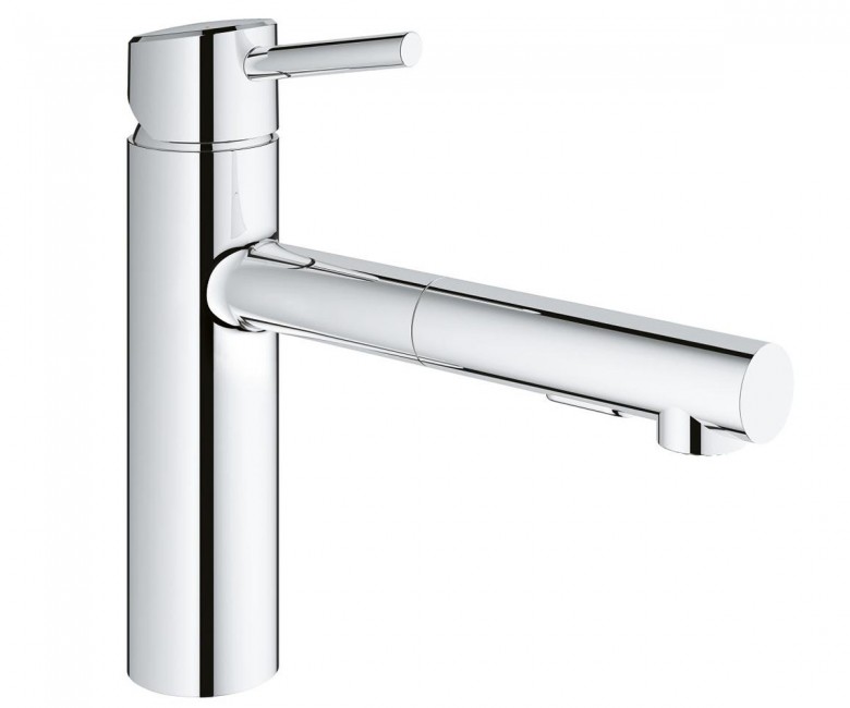 

Кухонный смеситель с выдвижным изливом GROHE CONCETTO 30273001 хром (42650)