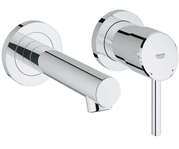 

Смеситель для раковины однорычажный настенный Grohe на два отверстия CONCETTO 19575001 (25485)