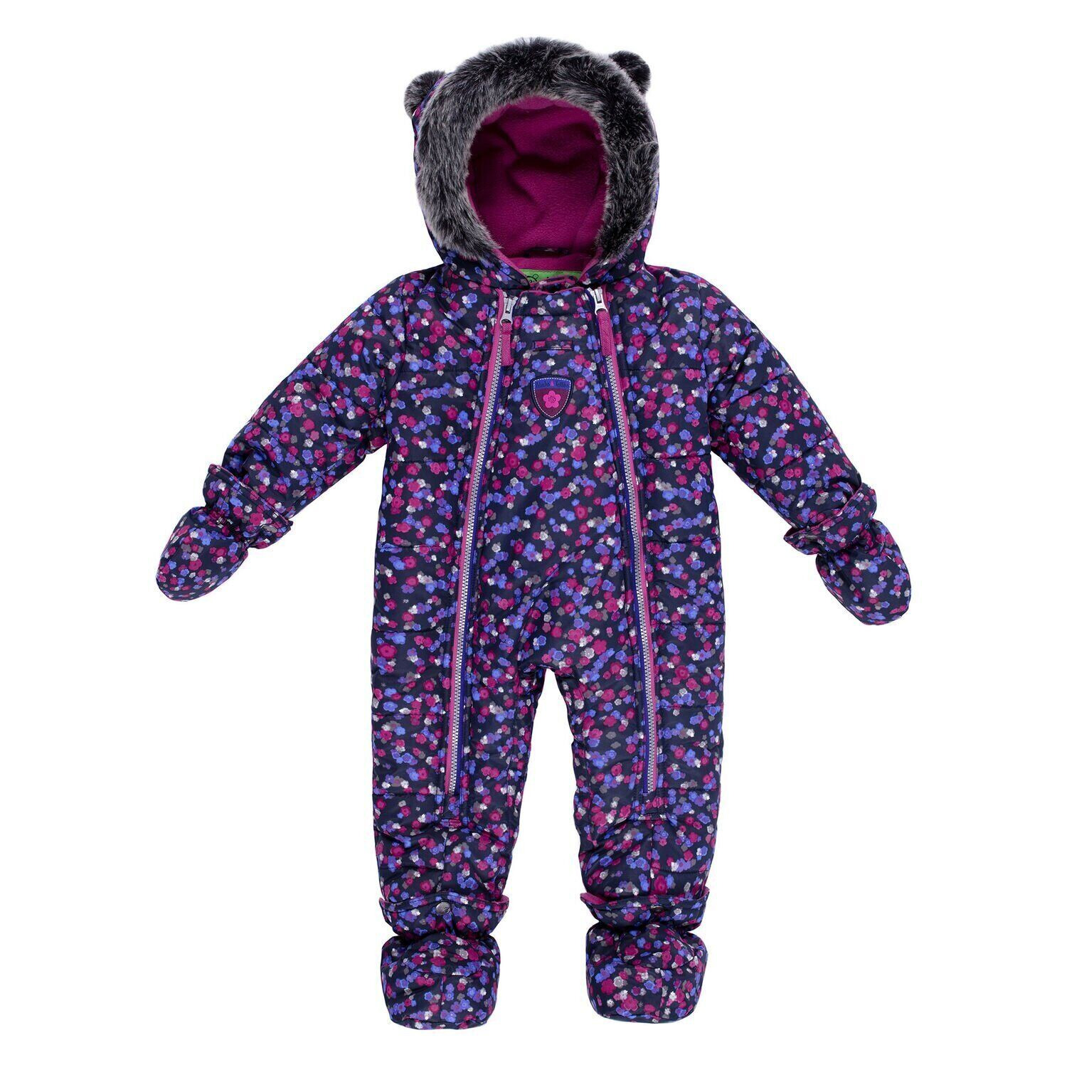 

Зимний цельный комбинезон Peluche&Tartine F19M104BF-Marine темно-синий+сливовый 74 - 84 см (F19M104BF-Marine-12m)