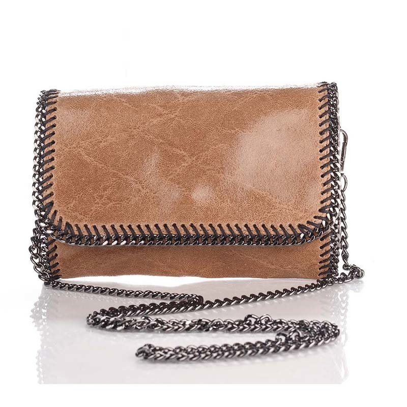 

Клатч кожаный Italian Bags Кофейный