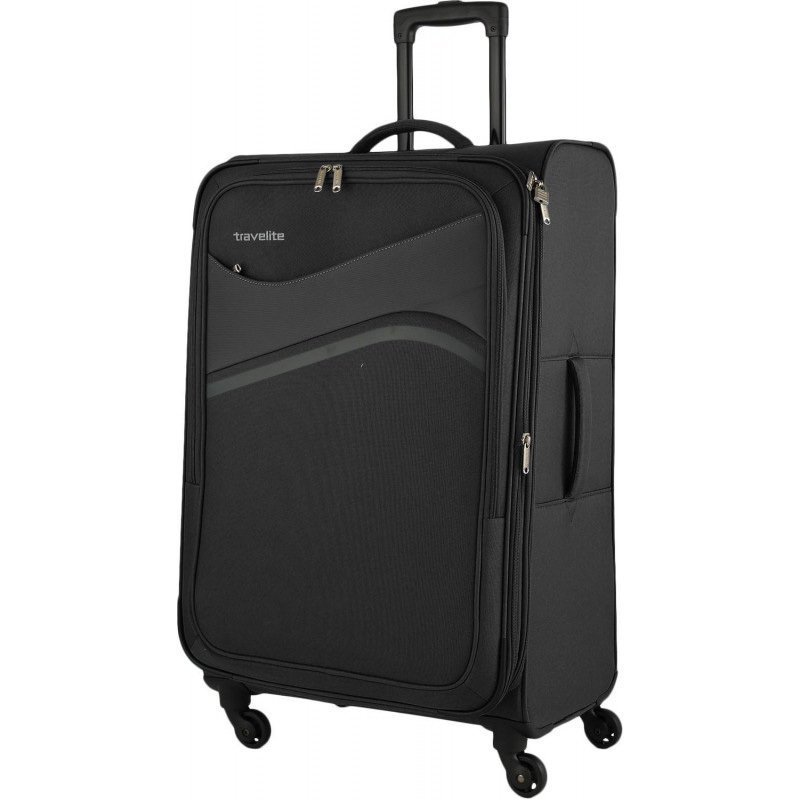 

Чемодан на 4 колесах Travelite WAVE Black L 97/110л (TL087449-01)