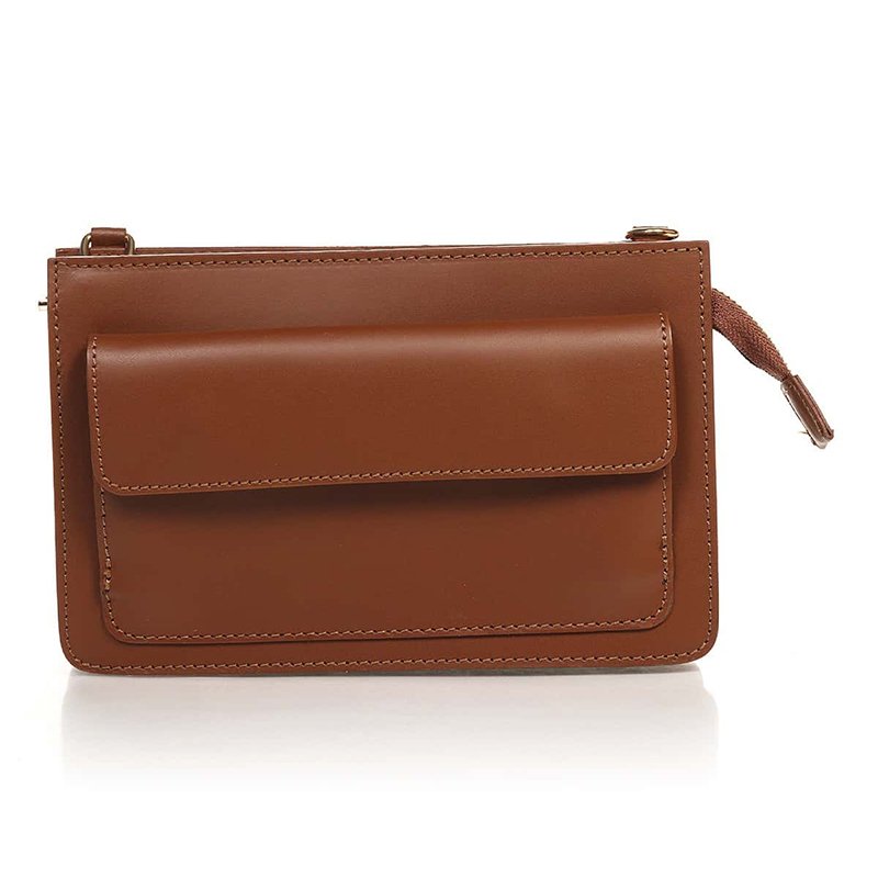 

Клатч кожаный Italian Bags Коричневый