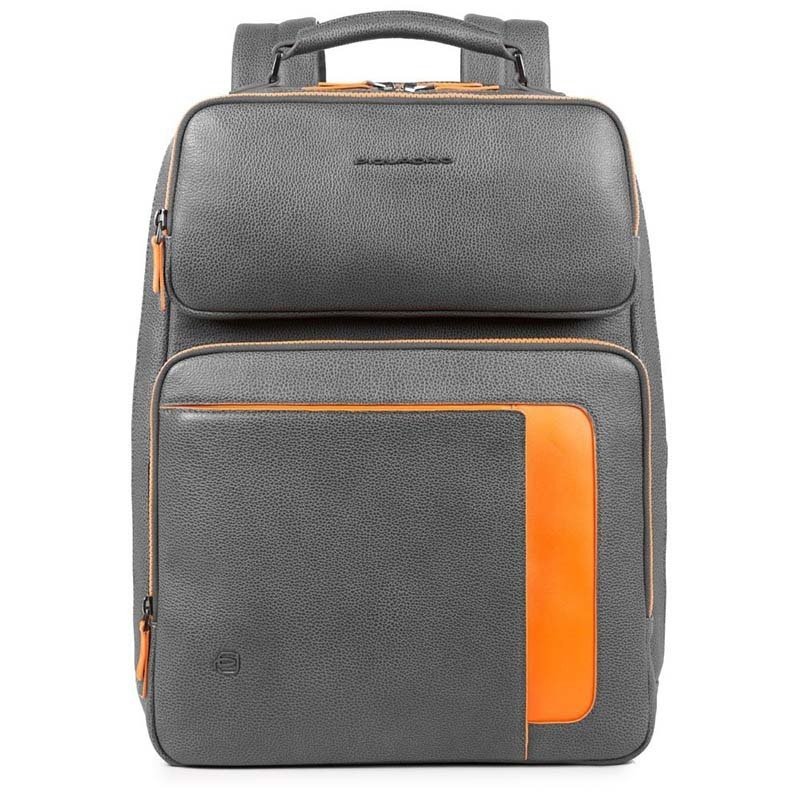 

Городской рюкзак Piquadro ERSE Grey-Orange с отд. д/ноут 15.6"/iPad Air/Pro