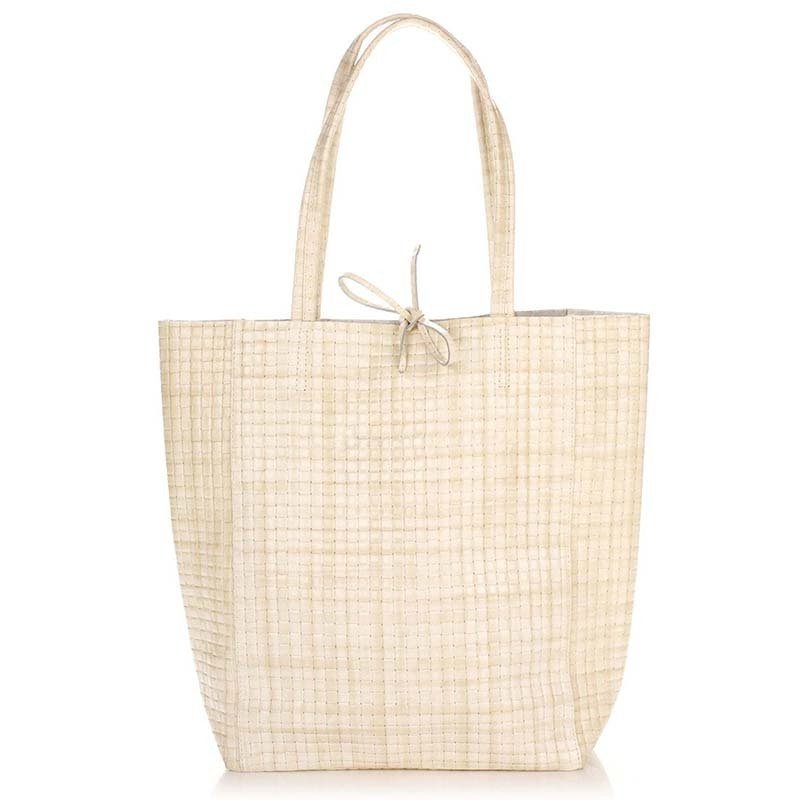 

Женская кожаная сумка на каждый день Italian Bags Молочный