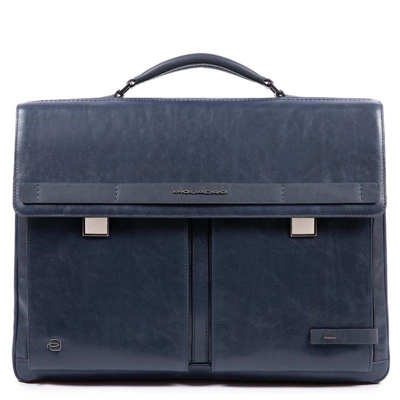 

Портфель кожаный Piquadro CUBE Blue с отдел. д/ноутбука 15.6"/iPad