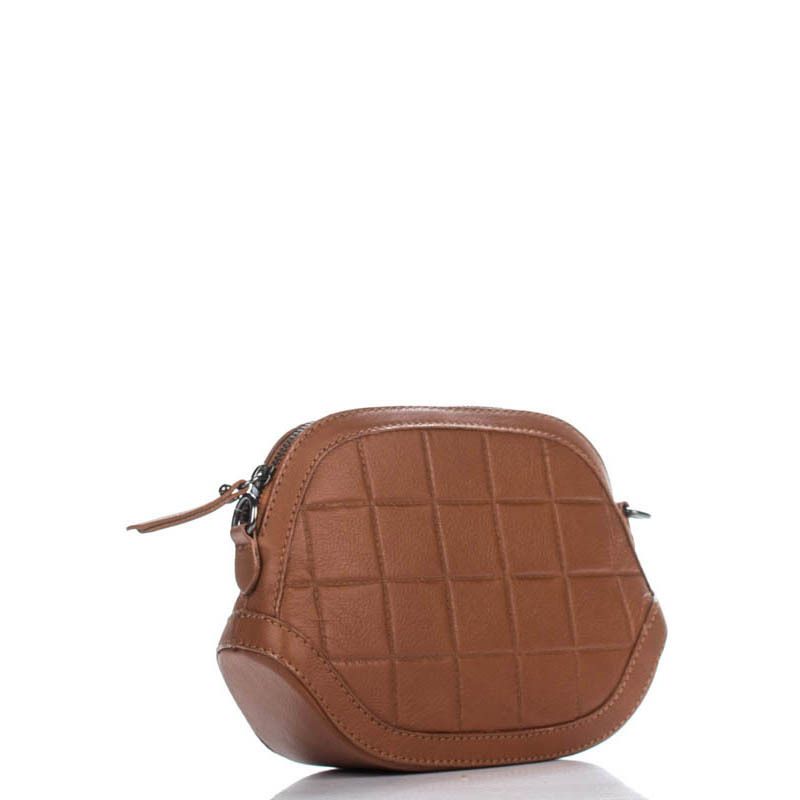 

Женская кожаная сумка-клатч Italian Bags Коньячный