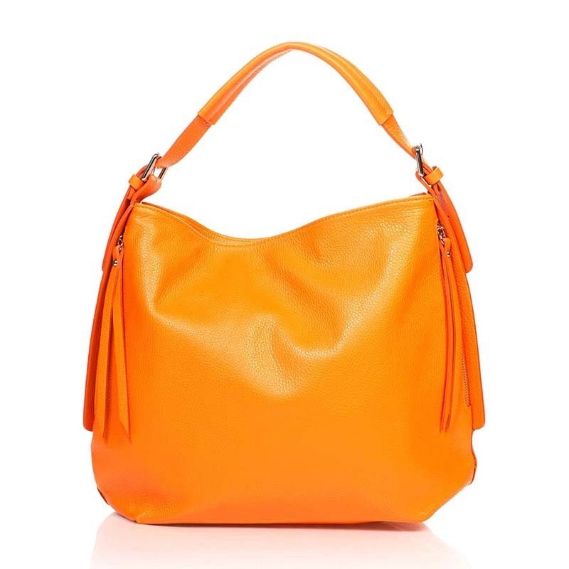 

Женская кожаная сумка Italian bags Оранжевый