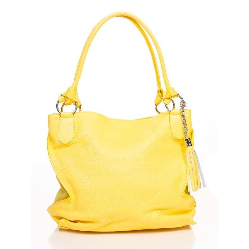 

Женская кожаная сумка Italian bags Желтый