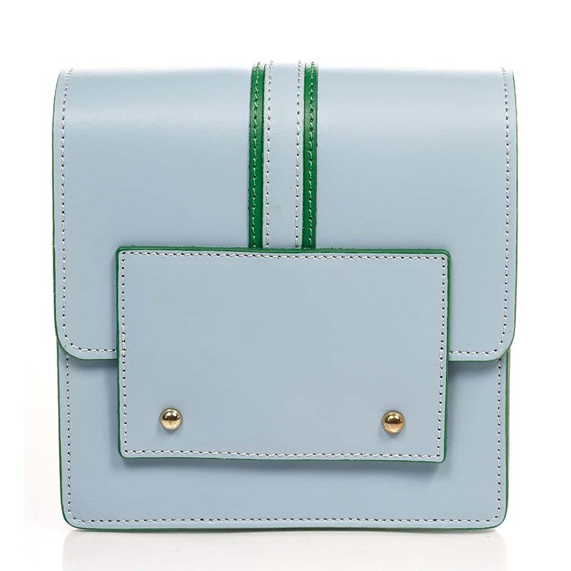 

Клатч кожаный Italian Bags Голубой