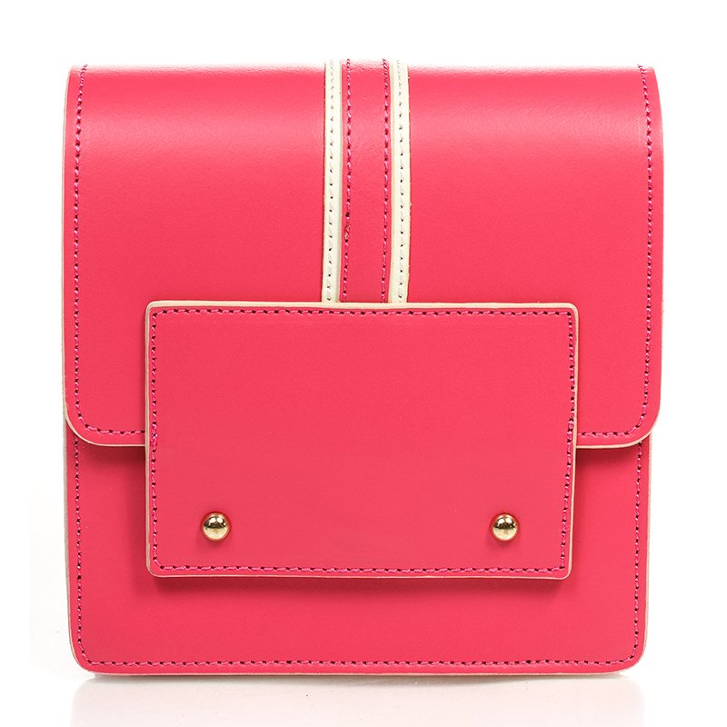 

Клатч кожаный Italian Bags Коралловый