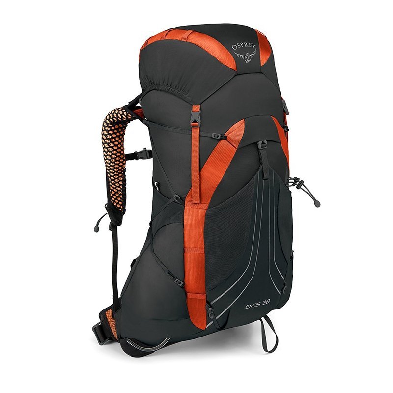 

Туристический рюкзак Osprey Exos 38 Blaze Black MD Черный (009.1747)