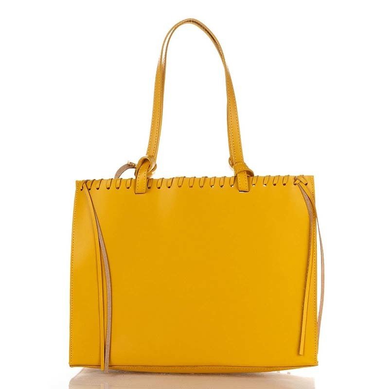

Женская кожаная сумка Italian bags Желтый