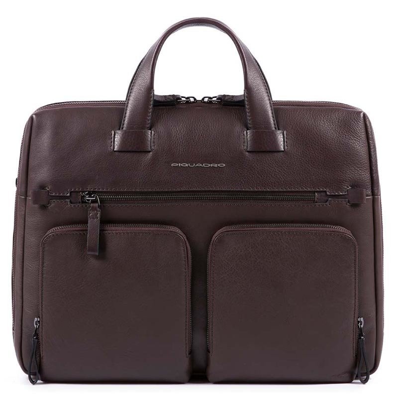 

Портфель кожаный Piquadro LINE D.Brown с отдел. д/ноутбука 14"/iPad