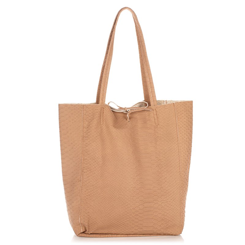 

Женская кожаная сумка Italian bags Таупе