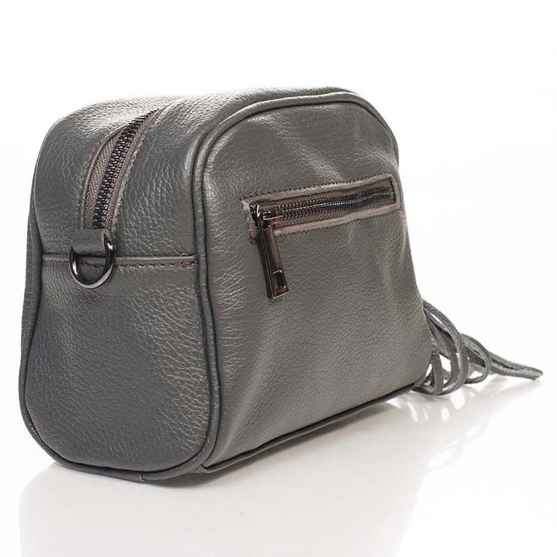 

Клатч кожаный Italian bags Серый
