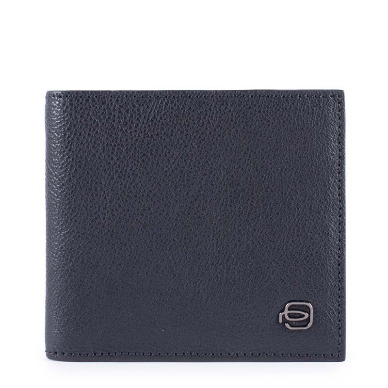 

Портмоне кожаное Piquadro Black Square Blue с зажимом д/банкнот с RFID защитой