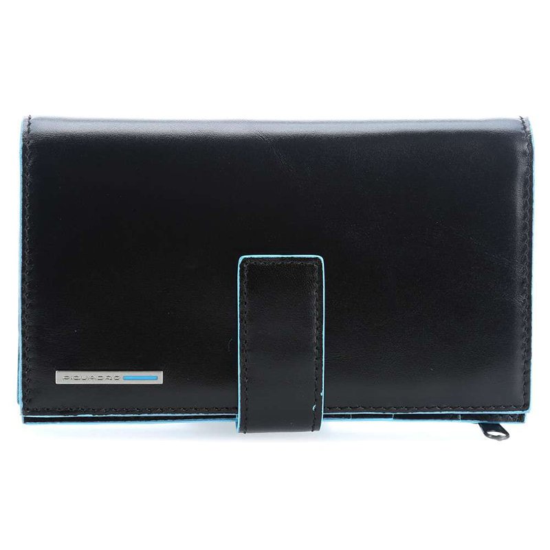

Портмоне Piquadro BL SQUARE Black с отдел. для монет на молнии с RFID защитой