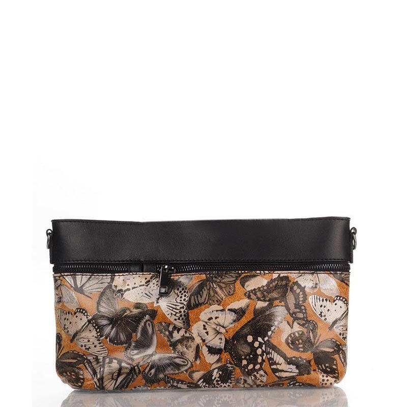 

Клатч кожаный Italian Bags Коньячный