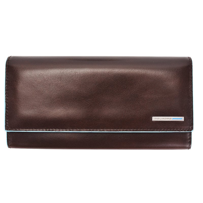 

Портмоне кожаное Piquadro Blue Square Cognac с 3 отдел. на кнопке