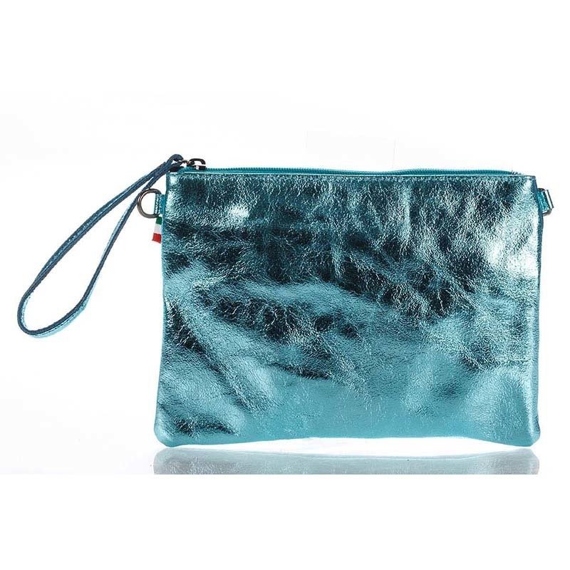 

Клатч кожаный Italian bags Голубой