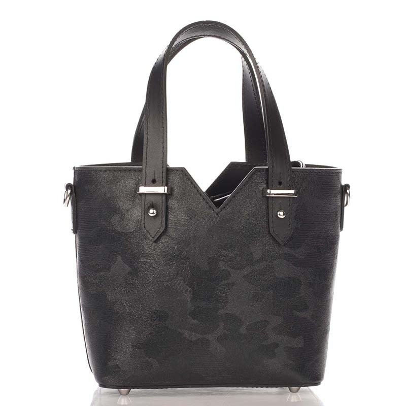 

Женская кожаная сумка Italian bags Черный