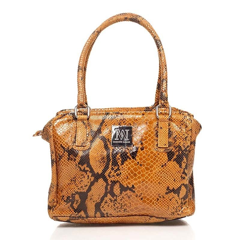 

Женская кожаная сумка Italian bags Коньячный