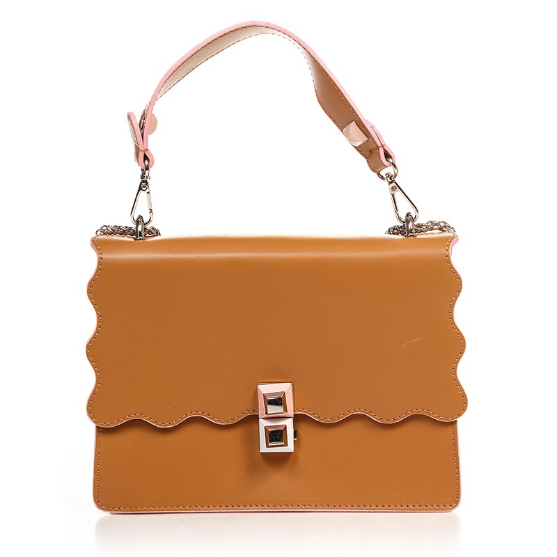 

Женская кожаная сумка Italian Bags Коньячный
