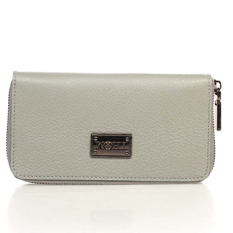 

Кошелек кожаный женский Italian bags Серый