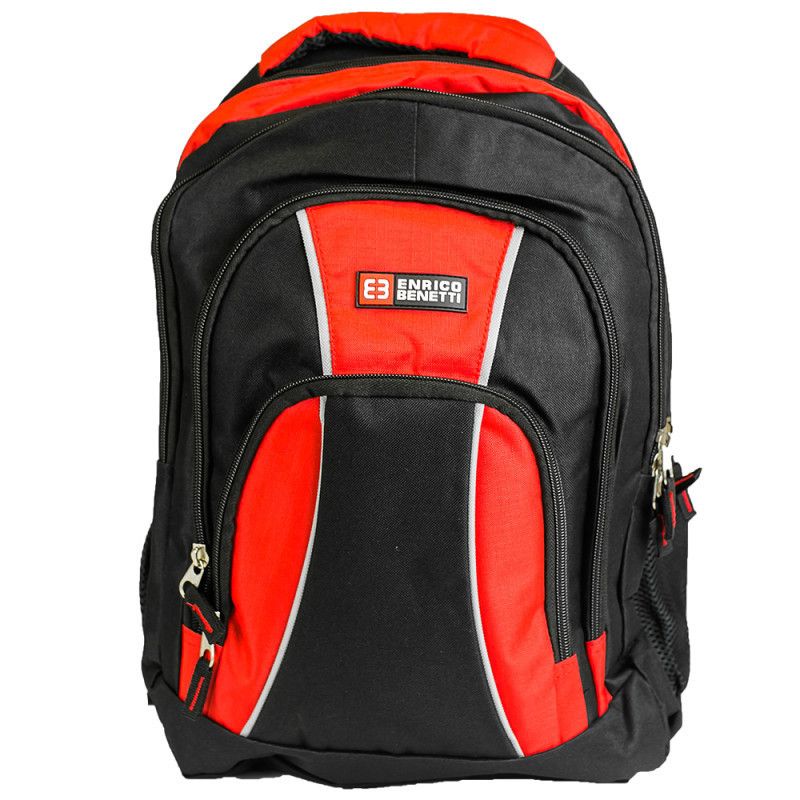 

Городской рюкзак Enrico Benetti MARTINIQUE Black-Red отд. для ноутбука 15,6", 28л (Eb47077 618)