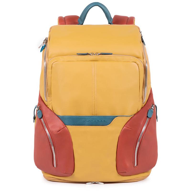 

Городской рюкзак Piquadro COLEOS Yellow 30л с чехлом от дождя