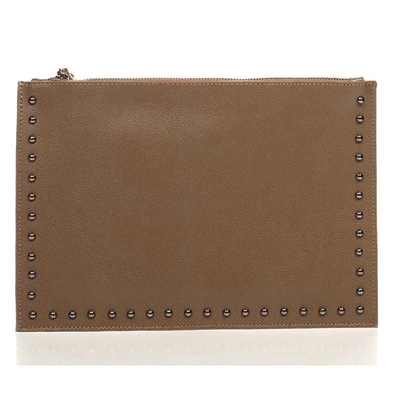 

Клатч кожаный Italian Bags Таупе
