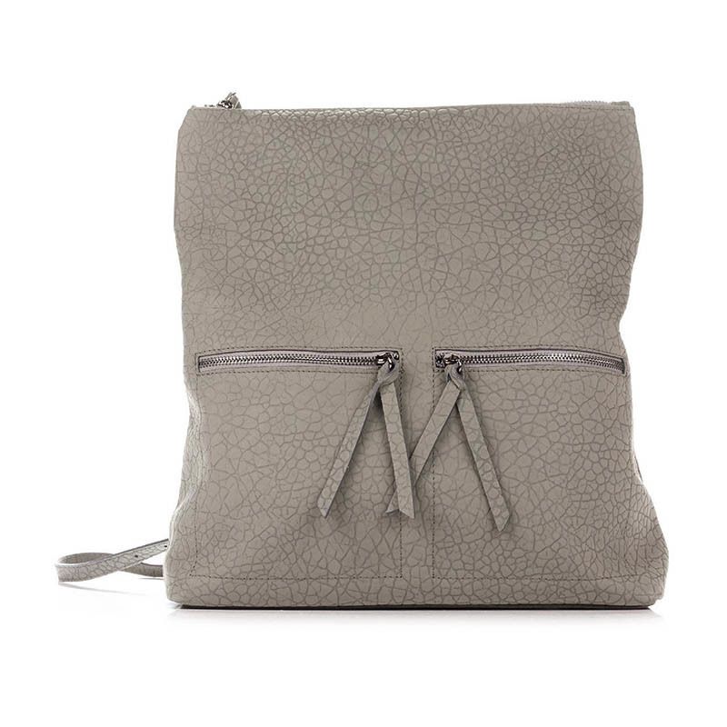 

Городской кожаный рюкзак Italian Bags Серый