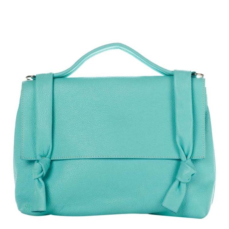 

Женская кожаная сумка Italian bags Бирюзовый