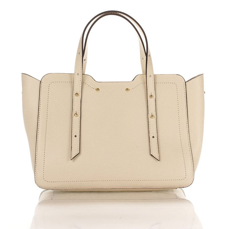 

Женская кожаная сумка Italian bags Бежевый