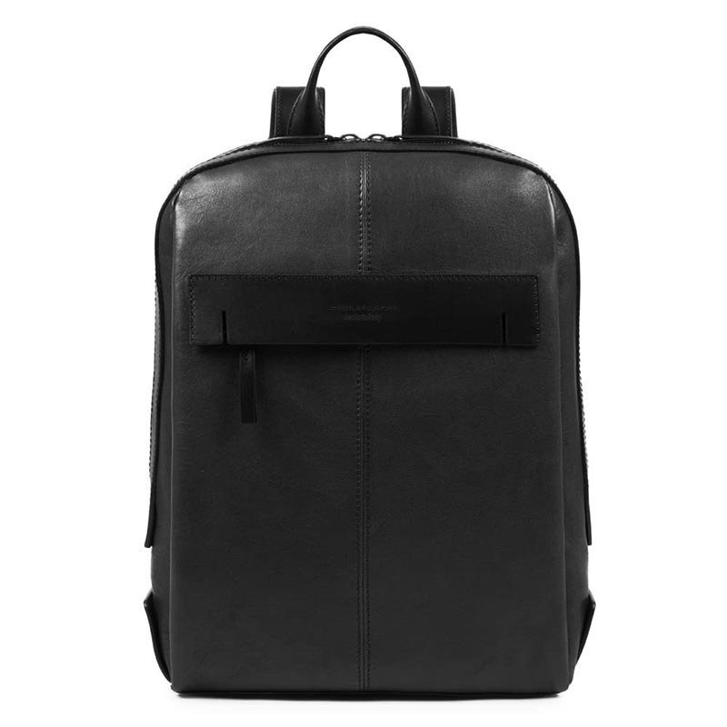 

Городской кожаный рюкзак Piquadro PYRAMID Black с отдел. для ноутбука 15.6"/iPad 13л