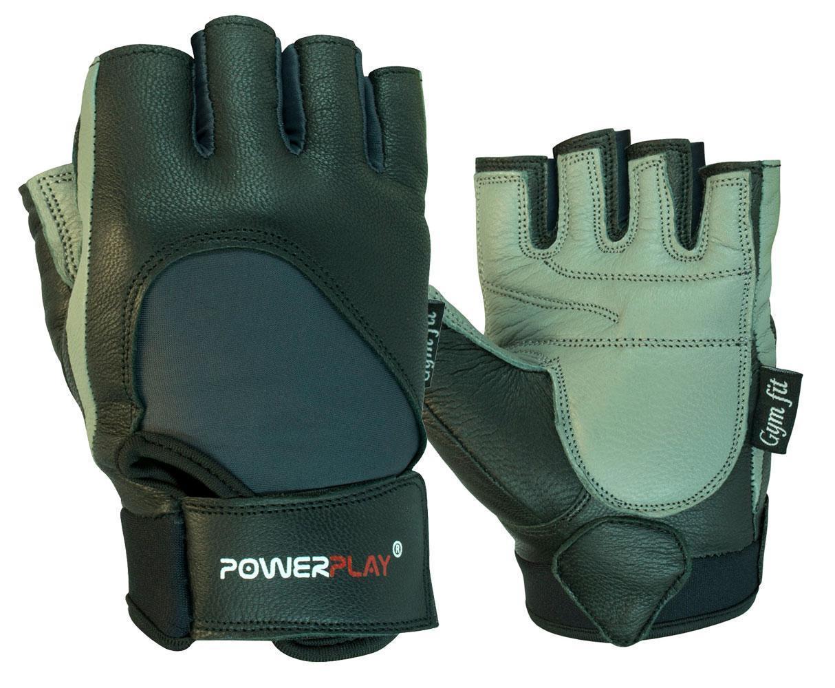 

Рукавички для фітнесу PowerPlay 1556 S Чорно-Сірі