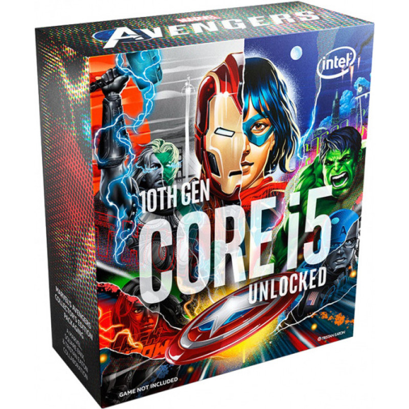 

Процессор Intel Core i5_10600K 4.1GHz/12MB (BX8070110600KA) s1200 Marvels Avengers Collectors Edition BOX