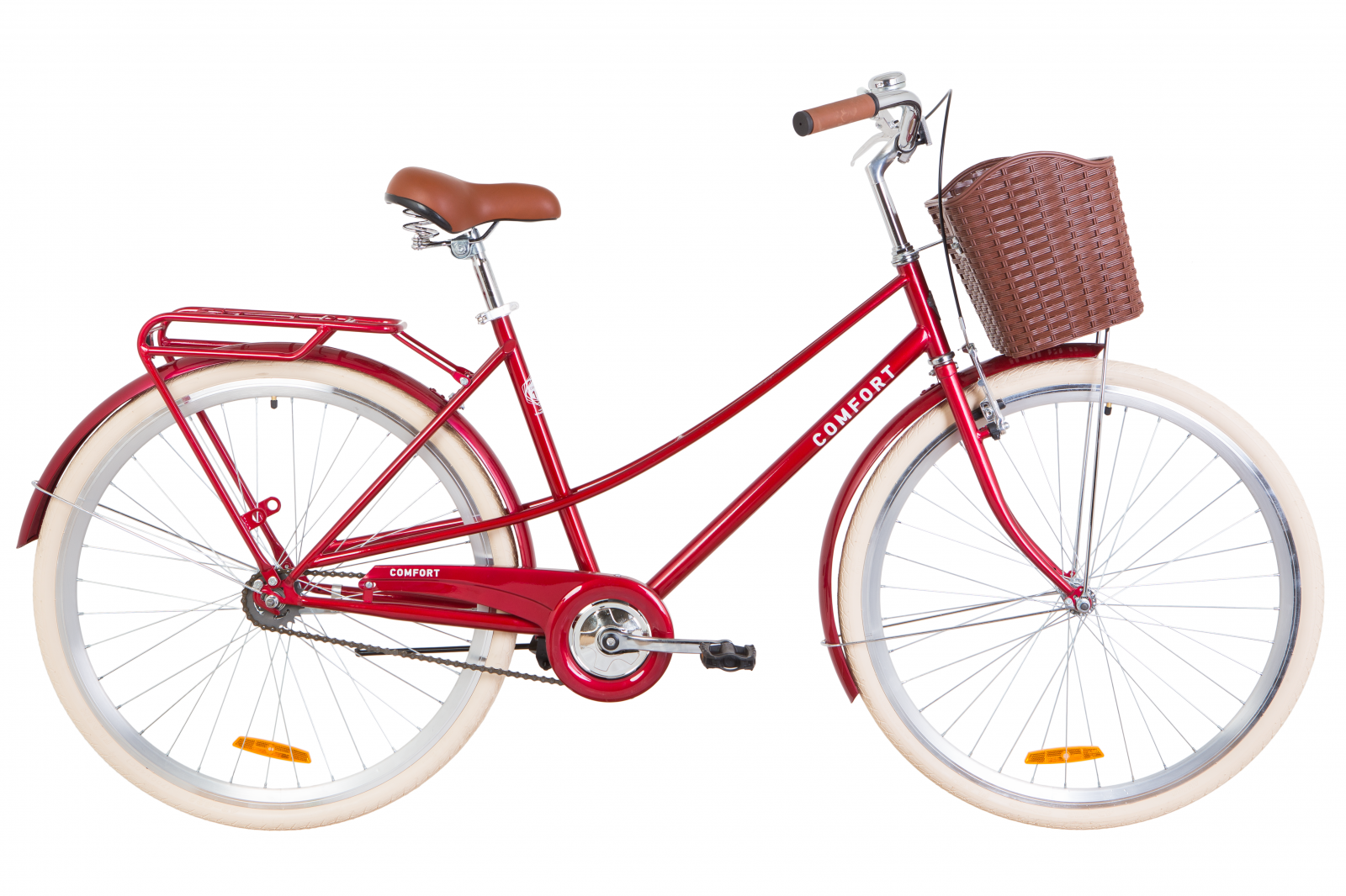 

Велосипед Dorozhnik Comfort Female 28" 2020 Рубиновый Рама 19"