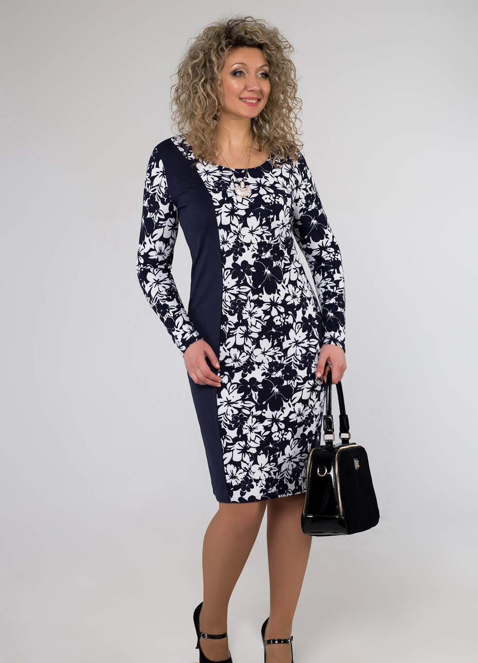 

Платье Seventeen 160020 синее 46