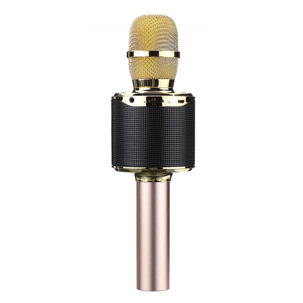 

Микрофон Караоке беспроводной Magic Karaoke K318 Bluetooth с подсветкой Gold