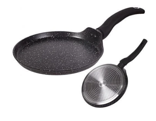 

Сковорода для блинов с мраморным покрытием Tiross TS-1270 24 см Black
