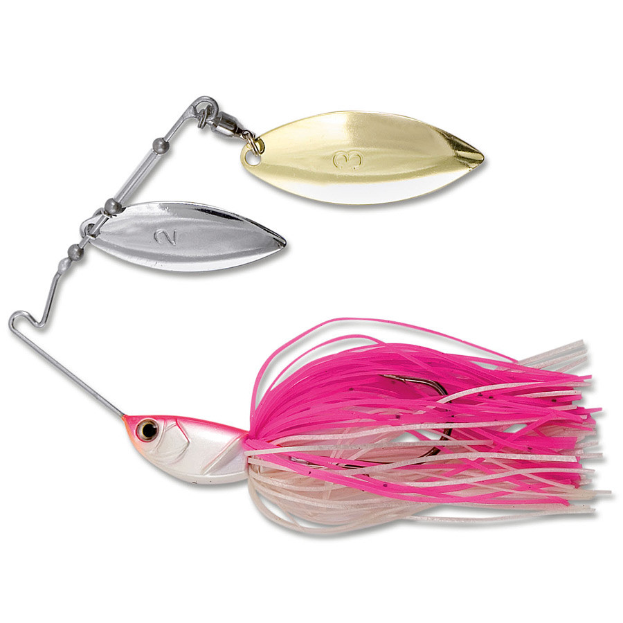 

Спиннербейт Nomura Double Spinnerbait 15 гр Розовый/Белый