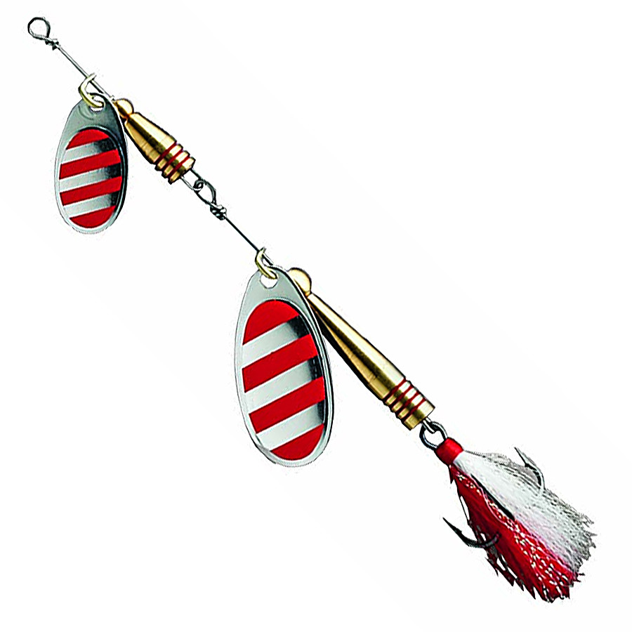 

Блесна-вертушка с бородкой DAM Effzett TANDEM DRESSED 14 гр (stripe)