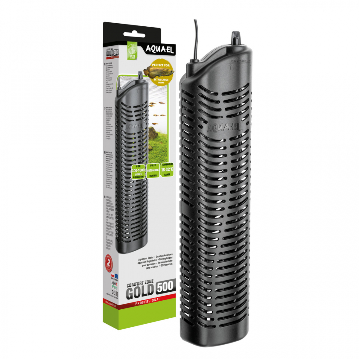 

Обогреватель Aquael Comfort Zone 500 W Gold для аквариума 300-1000 л (114621)