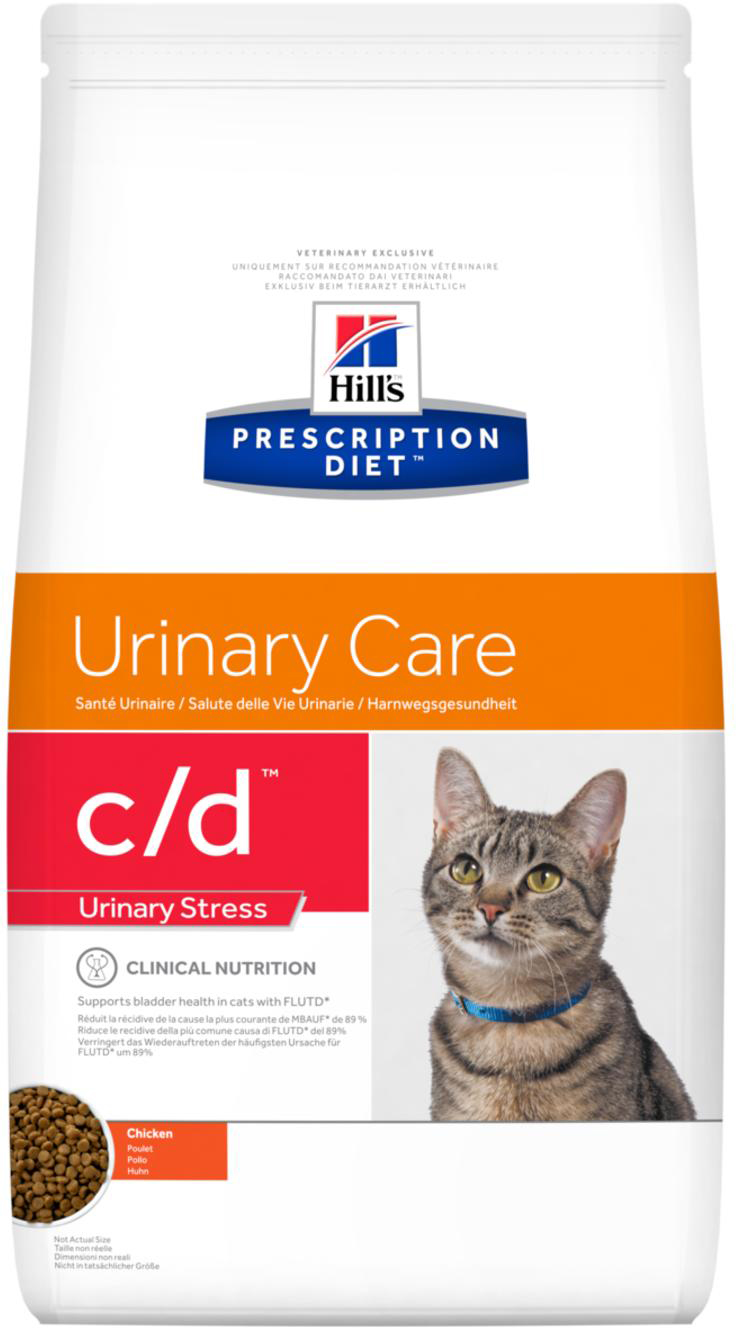 

Сухой корм для кошек Hill's PRESCRIPTION DIET c/d Urinary Stress Feline Chicken с идиопатическим циститом 4 кг
