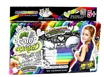 

Набор для творчества "My Color Clutch", клатч-пенал-раскраска "Котята" CCL-02-05 (15-38698)