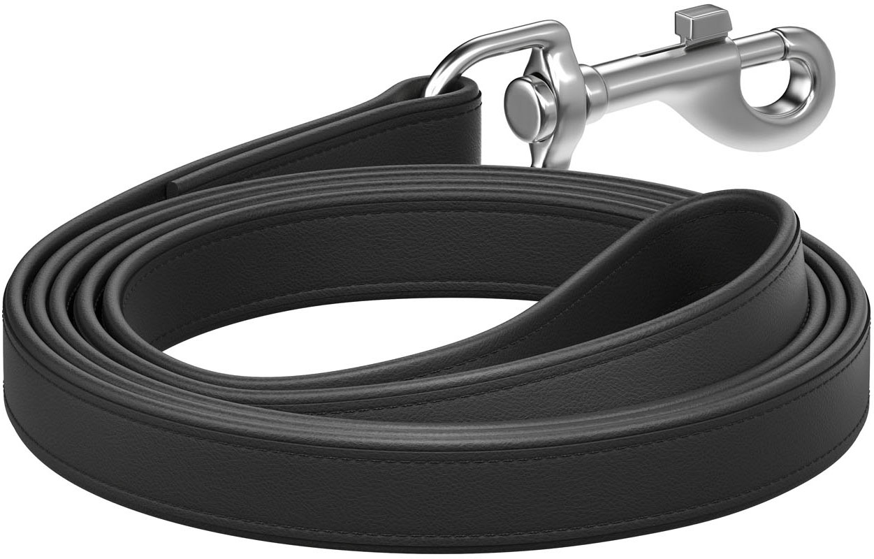 

Поводок для собак кожаный Collar WAUDOG Design, S-M, Ш 18 мм, Дл 122 см
