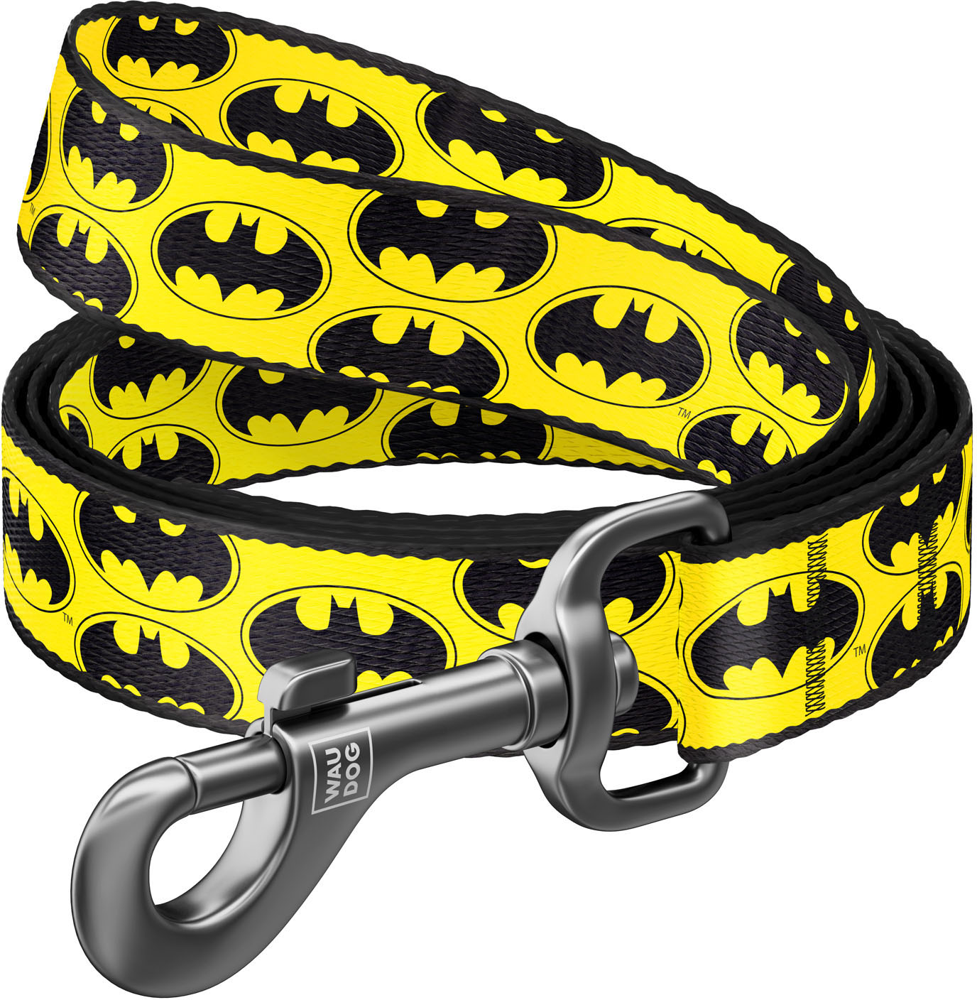 

Поводок для собак нейлоновый Collar WAUDOG Nylon, рисунок "Бэтмен Лого", M, Ш 20 мм, Дл 122 см (0120-2001)