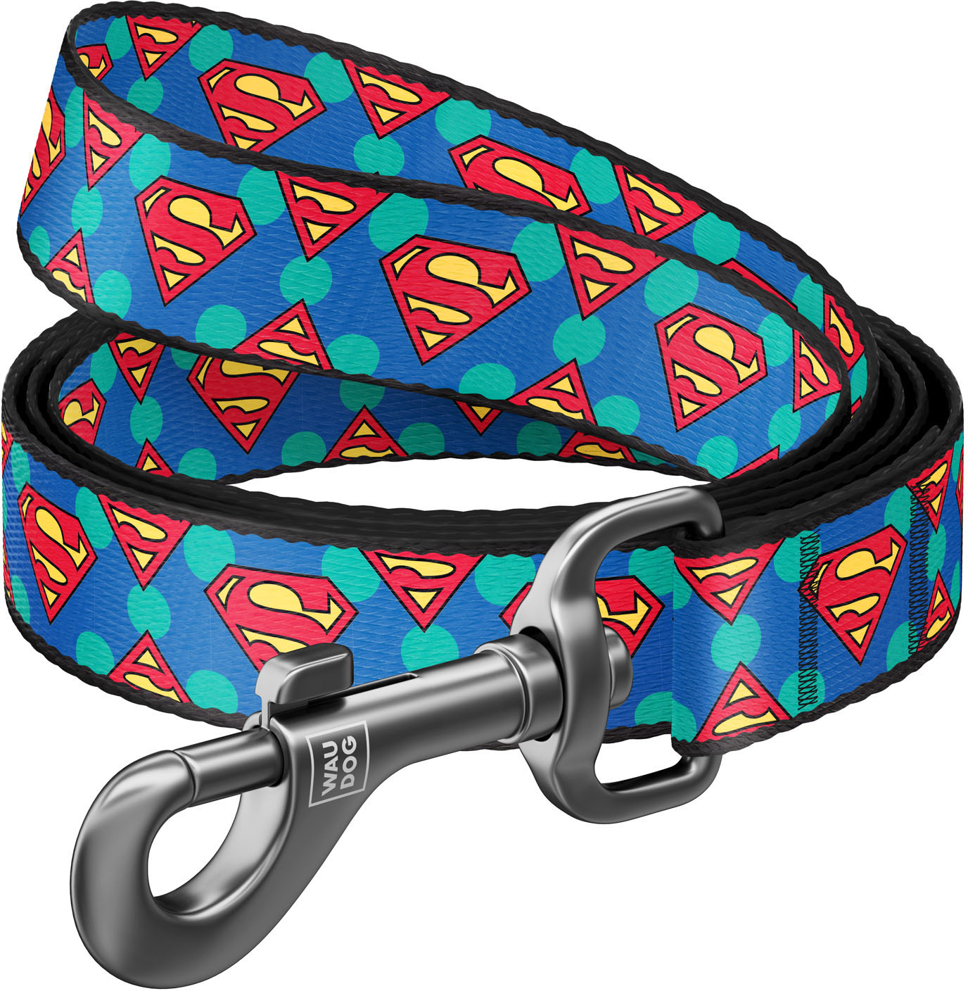 

Поводок для собак нейлоновый Collar WAUDOG Nylon, рисунок "Супермен Лого", L, Ш 25 мм, Дл 122 см (0125-2006)